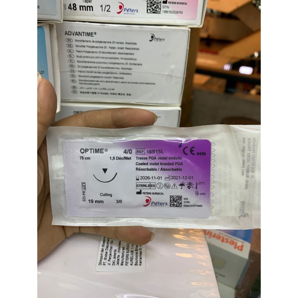 peters optime 4/0 18s15L pieters surgical sutures suture
