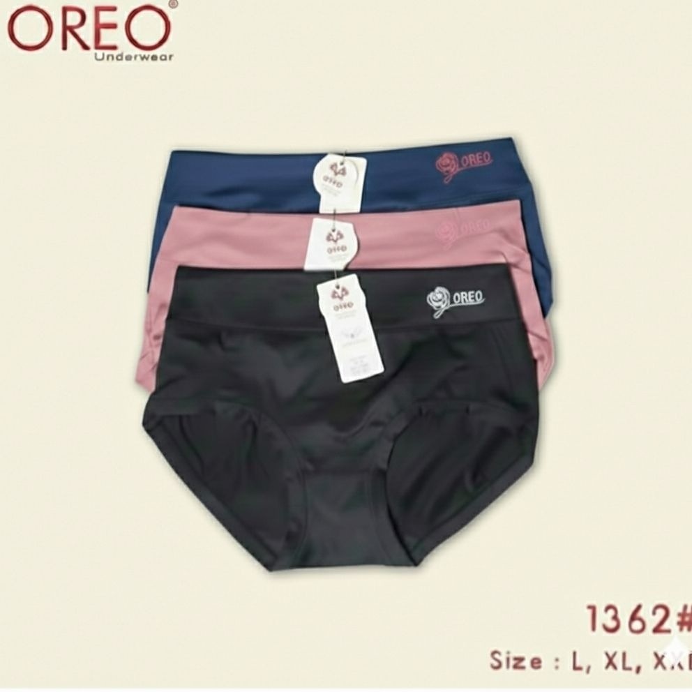 3 PCS | CD Dalaman Celana Dalam Wanita OREO Art 1362 Super Soft Size L XL XXL