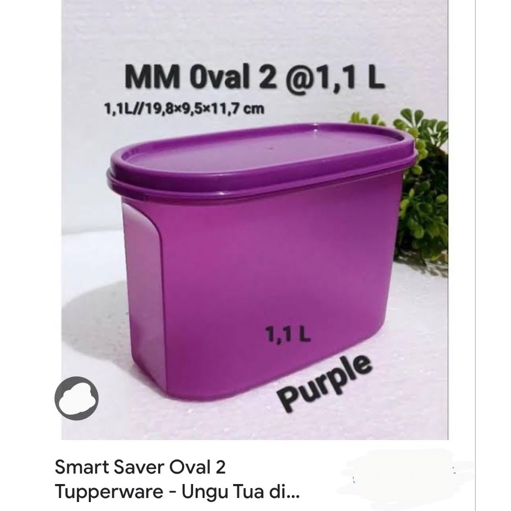 Tupperware oval 2 ungu