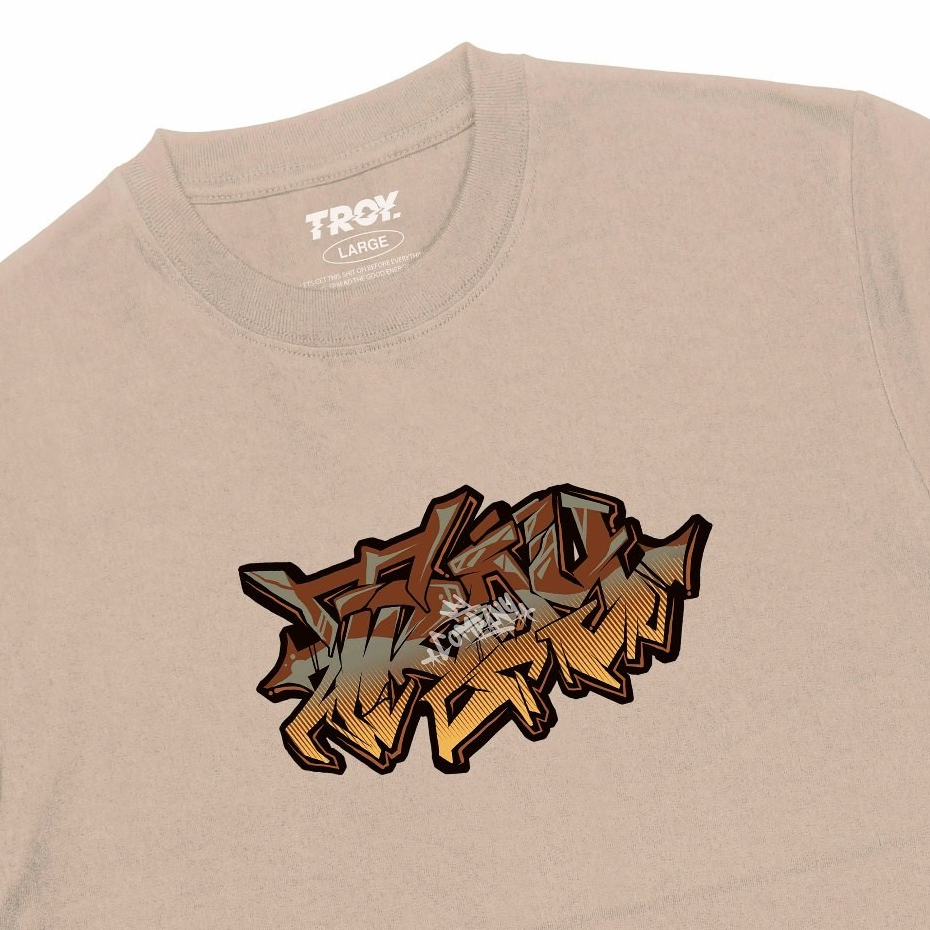 Troy Company Tshirt Brown Latte Grafite Gradient - Kaos Lengan Pendek Kaos Coklat Latte MTD 2496