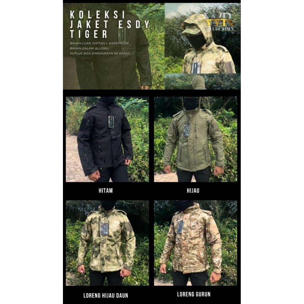 Jaket Esdy Tiger Tactical