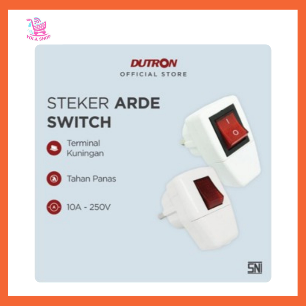 DUTRON Colokan Saklar Lampu / Steker Saklar On Off