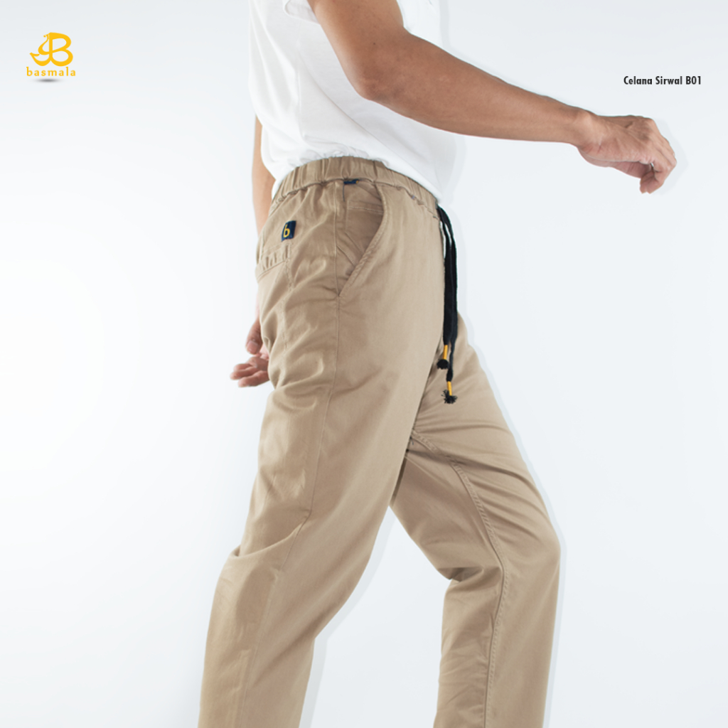 Moeslem - Celana Sirwal Casual Panjang Pria Celana Sirwal Pria Bahan katun