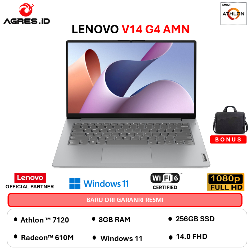 LENOVO V14 G4 AMN - AMD ATHLON 7120 - RAM 8GB 256GB WINDOWS 11 14.0FHD