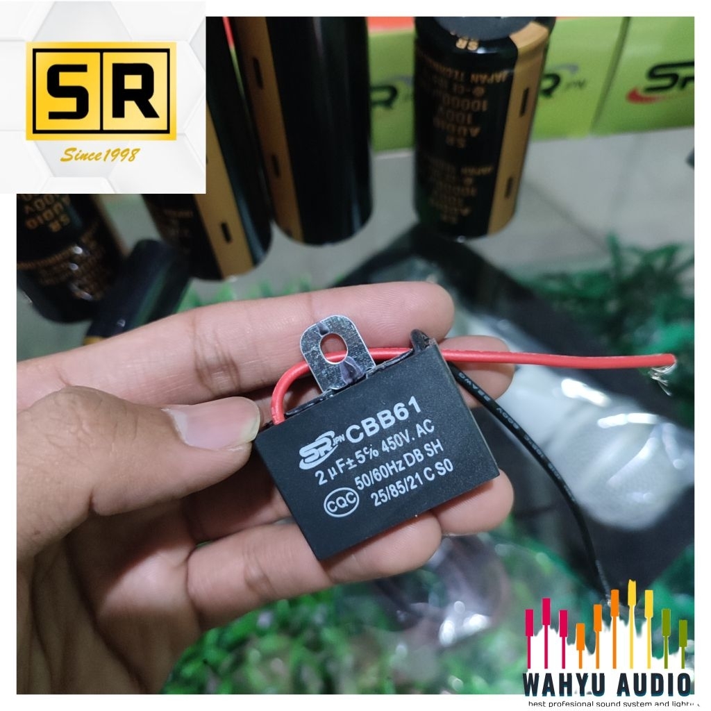 KAPASITOR KIPAS 1,2UF 2,0UF 2,2UF 2,5UF ORIGINAL SR AUDIO BY BMA