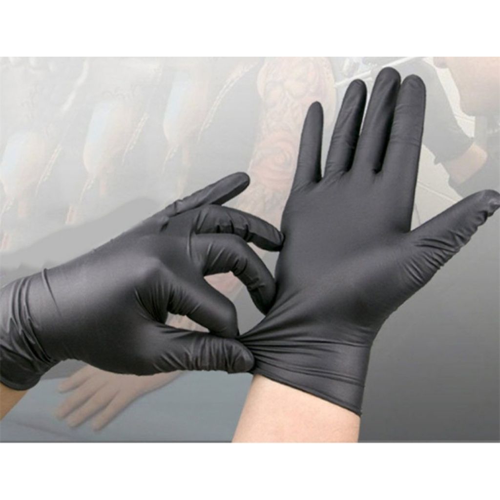 Sarung Tangan Karet Hitam