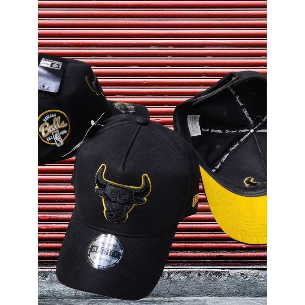Topi Distro Import Original Bulls Banteng Ch1Ch4go Triple Bordiran