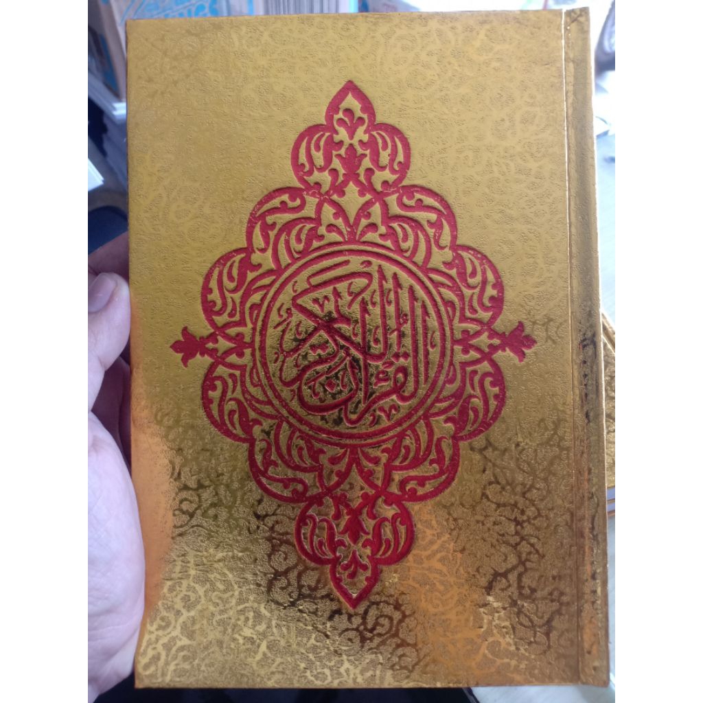 Al Quran Emas Ukuran A5 Gratis Pasang Foto Almarhum custom