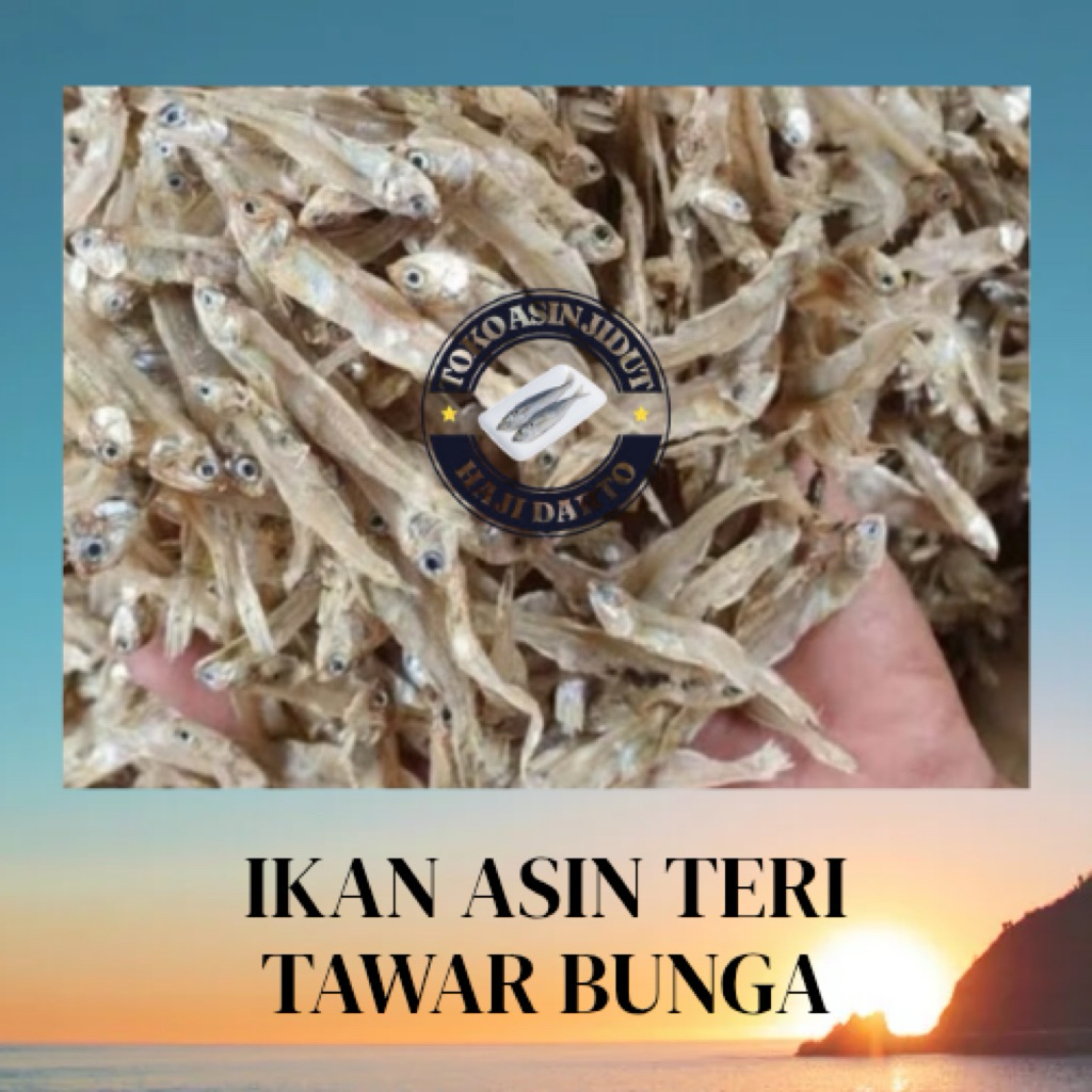 Ikan Asin Teri Tawar Bunga Kering Fresh 1 Kg