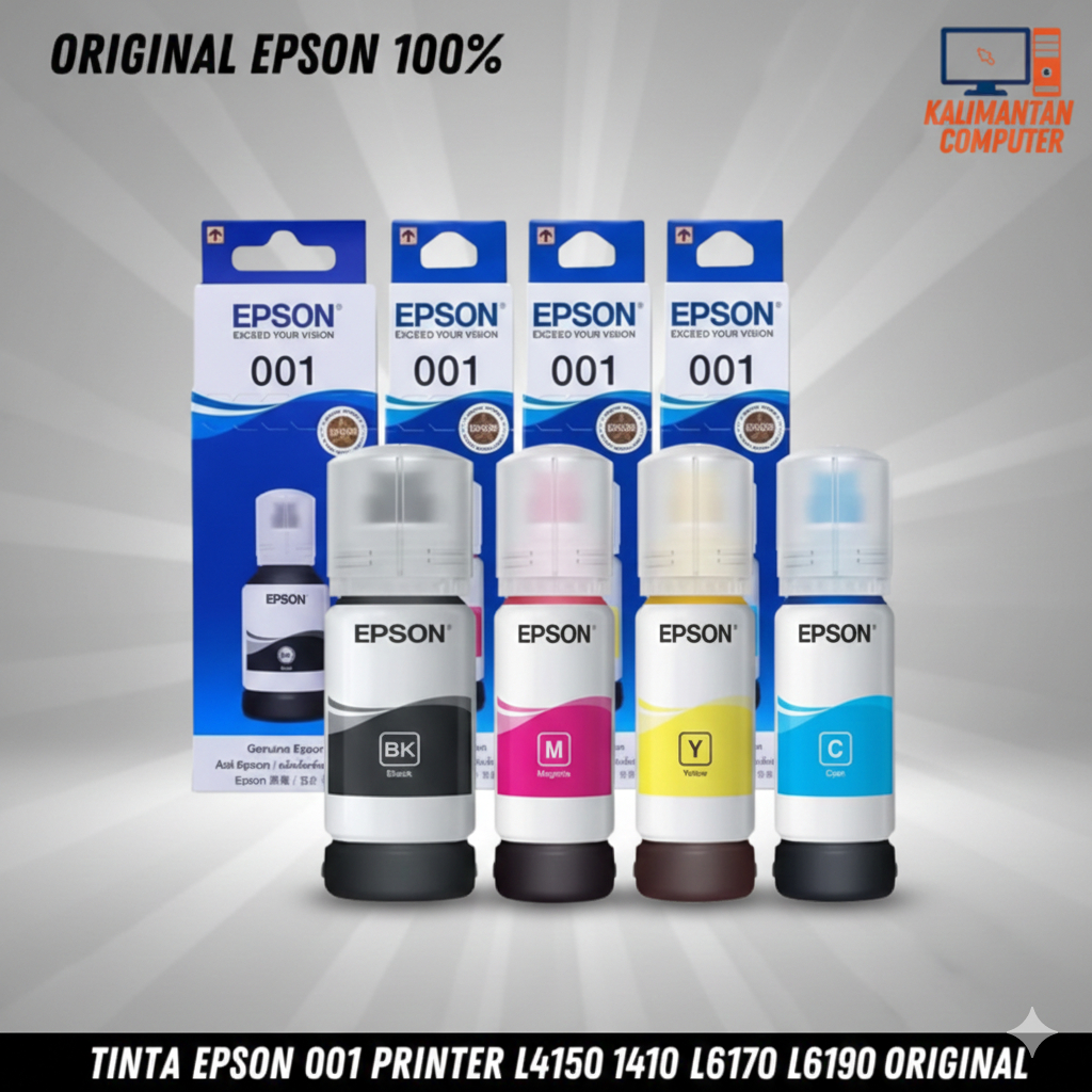 Tinta Epson 001 Printer L4150 L6160 L6170 L6190 Original