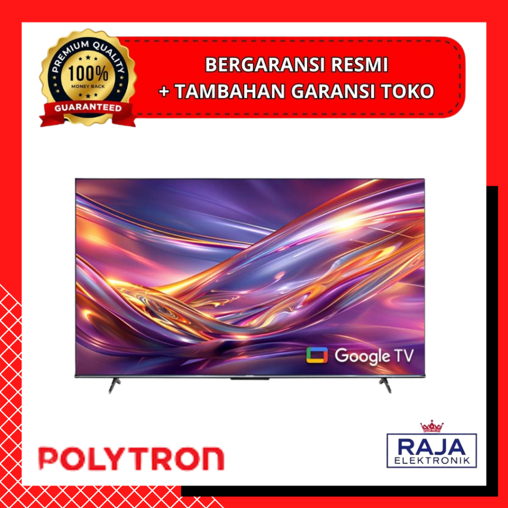TV Smart Google TV Polytron PLD 75UG5959 - 75inch - Garansi Resmi