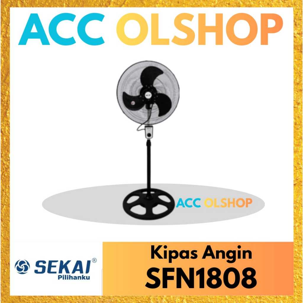 SEKAI Metal Stand Fan SFN1808 Kipas Angin 18 Inch SFN 1808