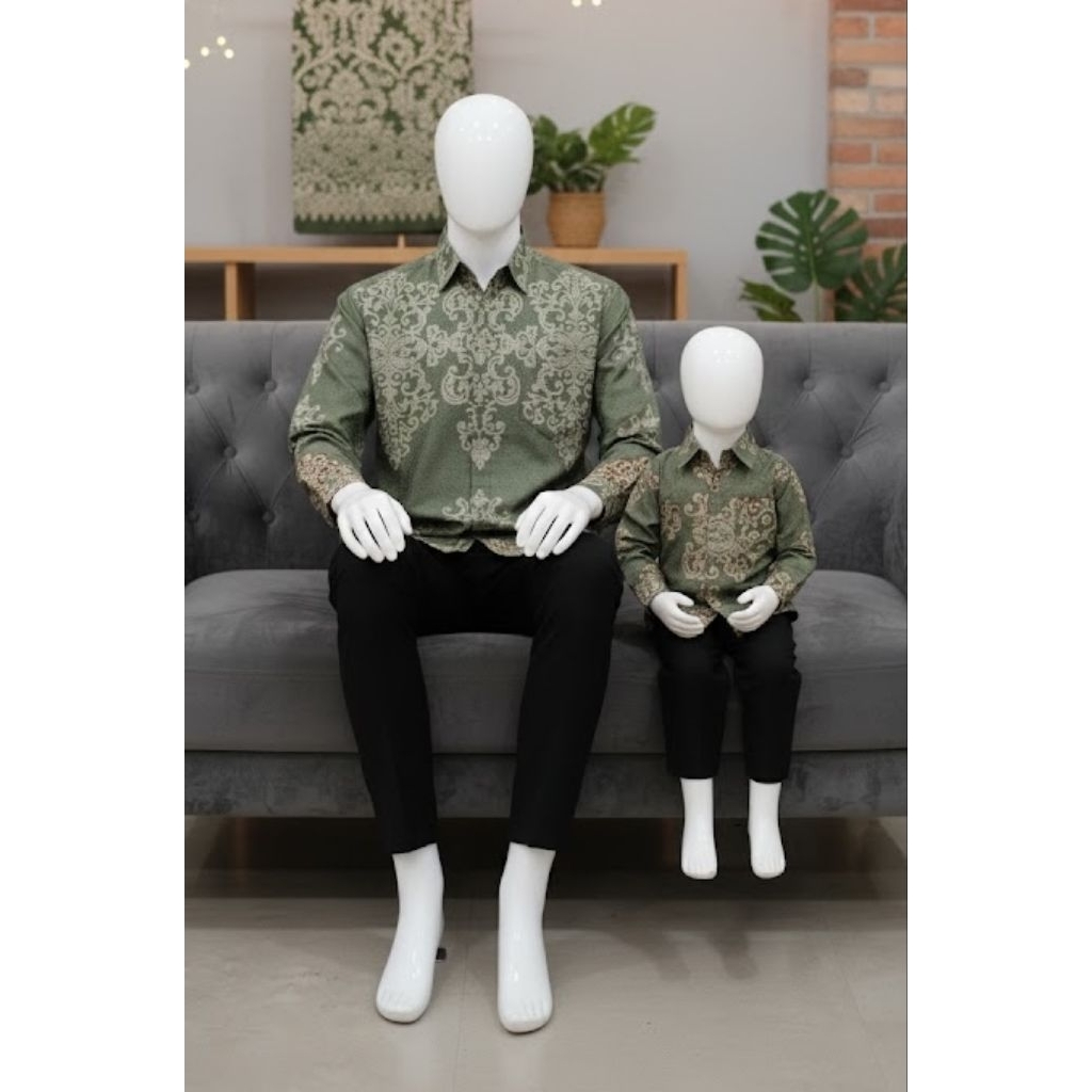Batik Couple Ayah Anak Dobby Premium COD BATIK COUPLE AYAH ANAK PREMIUM