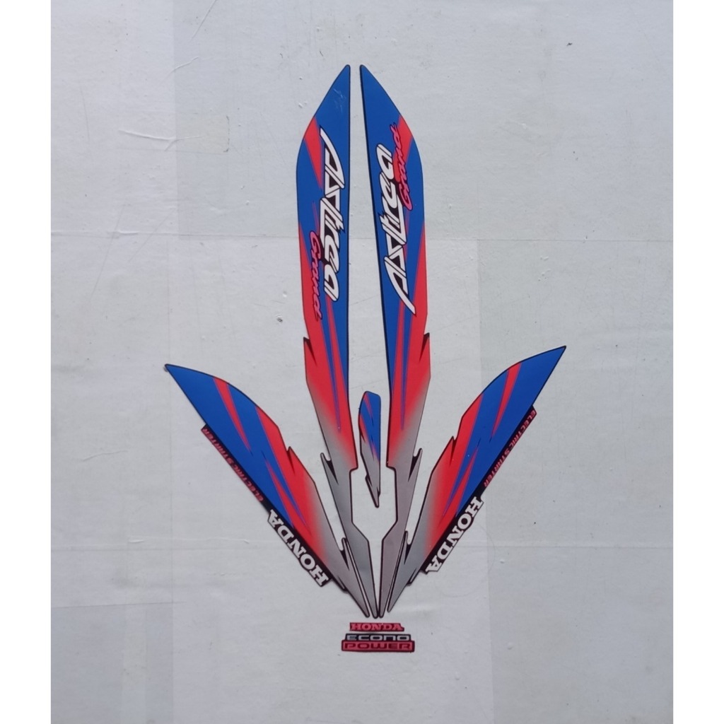 Stiker Striping Honda Astrea Grand 1996 LE Sticker body motor astrea grand 1996 LE