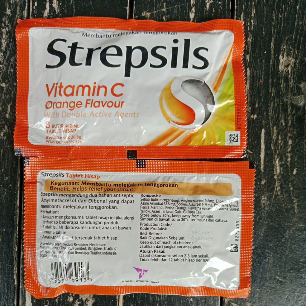 strepsil orange vitamin c 8 butir strepsil tablet hisap strepsil permen vitamin pelega tenggorokan