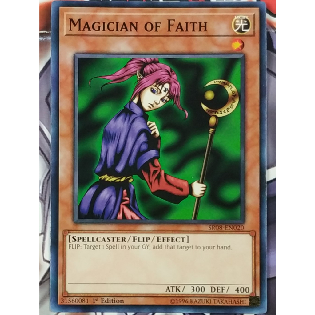 Magician of Faith (SR08-EN020) - Common - Monster Card - YuGiOh Trading Card Game ORIGINAL
