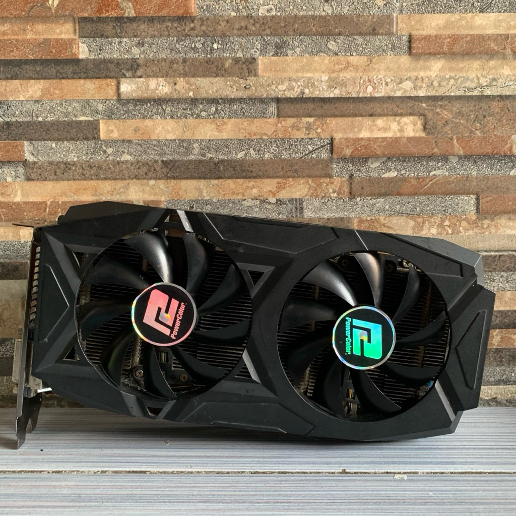 VGA RX 570 POWER COLOR 8GB GDDR5 UNIT MULU DAN NORMAL GARANSi