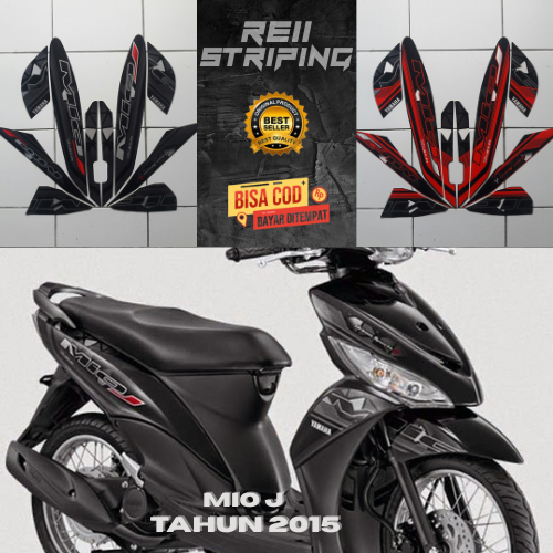 Striping Mio J Tahun 2014 | Cutting Sticker Motor | Warna Tajam Tidak Mudah Pudar