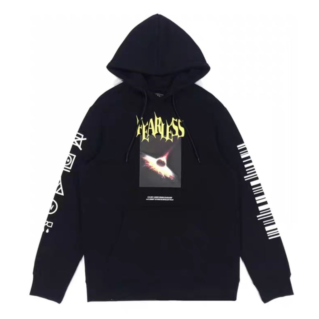 forever21 Hoodie FEARLESS Black