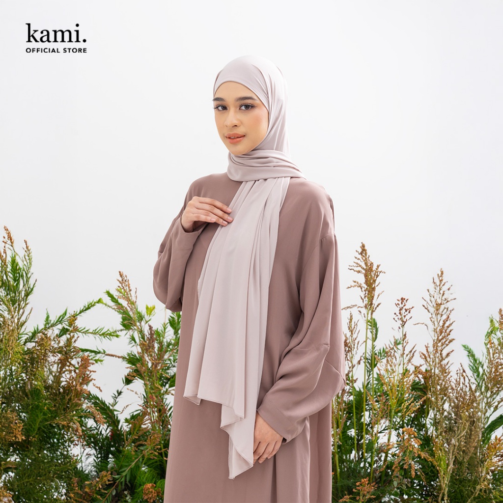 Kami Airlite Pashmina Instant Plain Jilbab Wanita