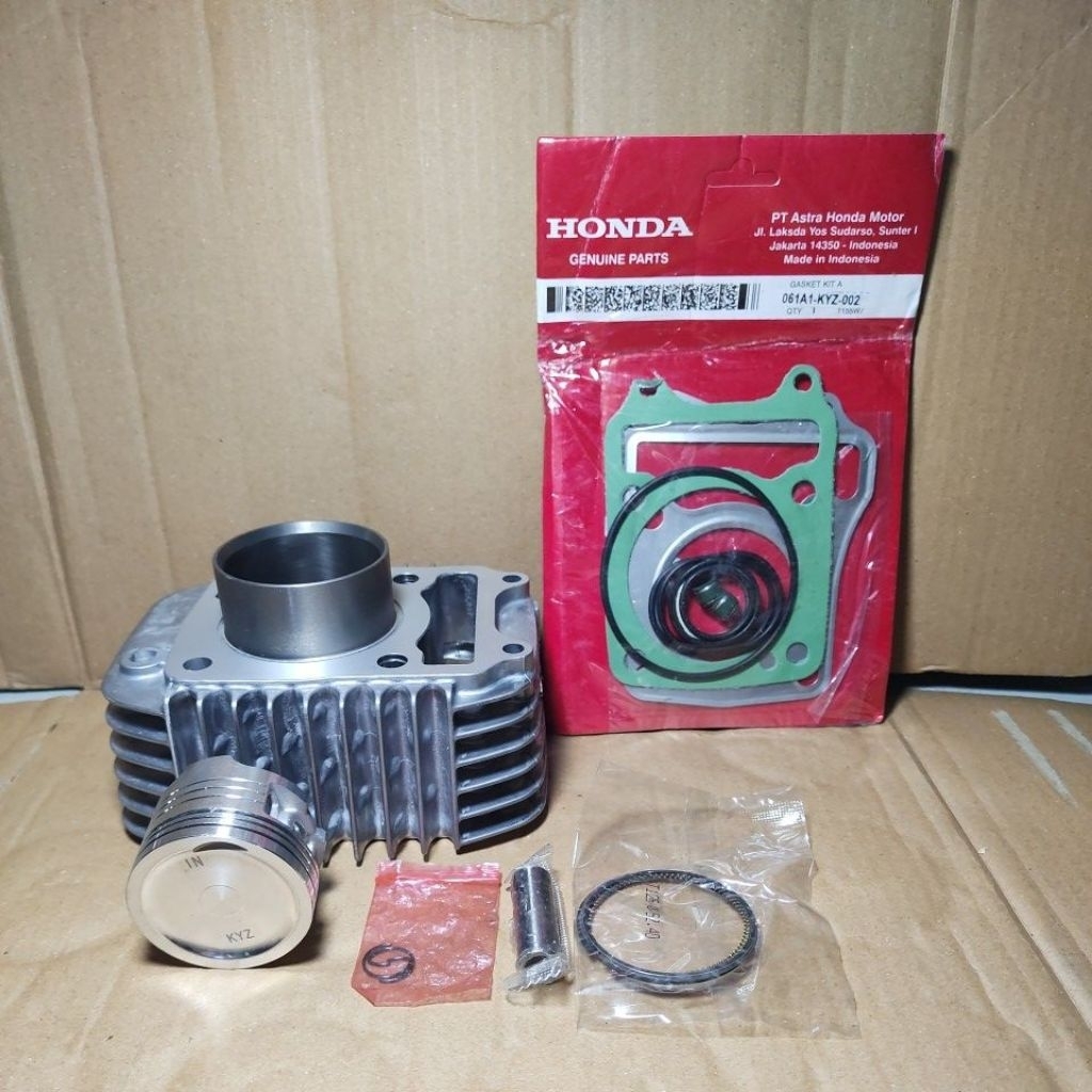 12100-KYZ-710 BLOK MESIN KYZ +  top set KYZ HONDA Supra X 125 Injeksi Helm in / Blade 125 Fi