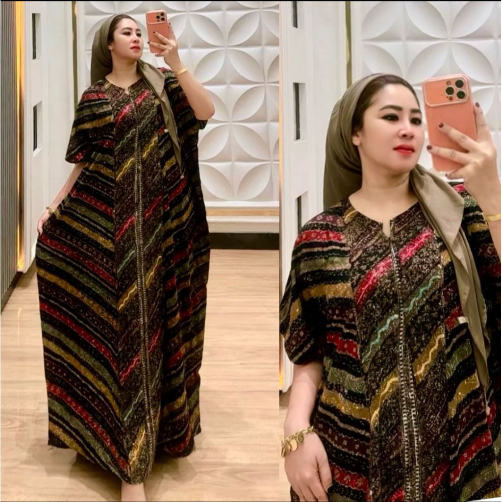 Daster lowo thasel pompom panjang