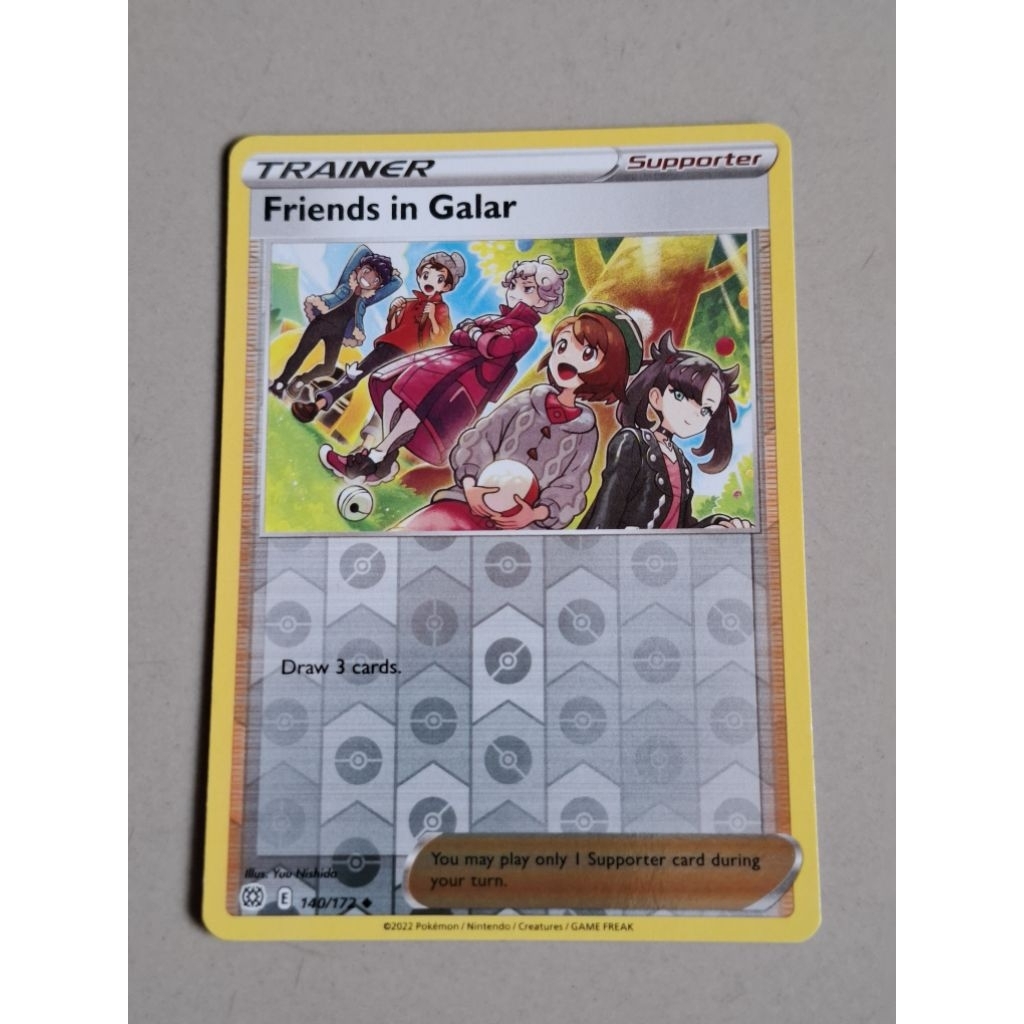 kartu pokemon original holo reverse Friends in galar 140/172
