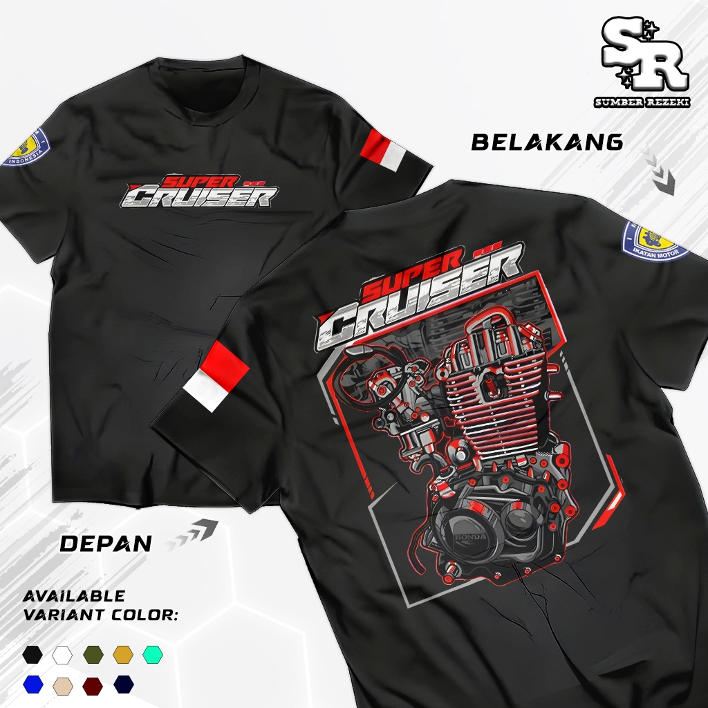 Kaos Honda Tiger Super Cruiser Tiger tilas & Tiger revo