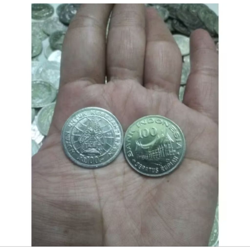 Uang kuno koin 100 indonesia 1978 asli