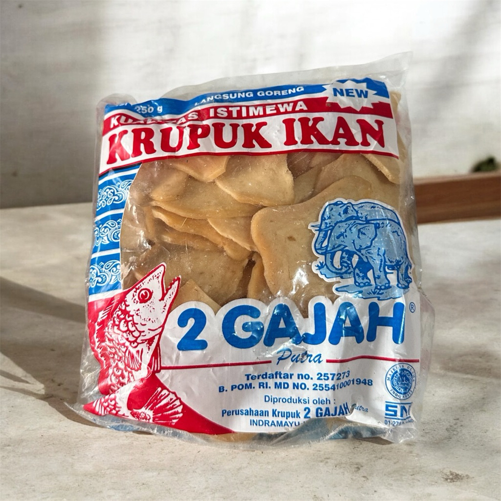 Kerupuk Ikan cap 2 gajah