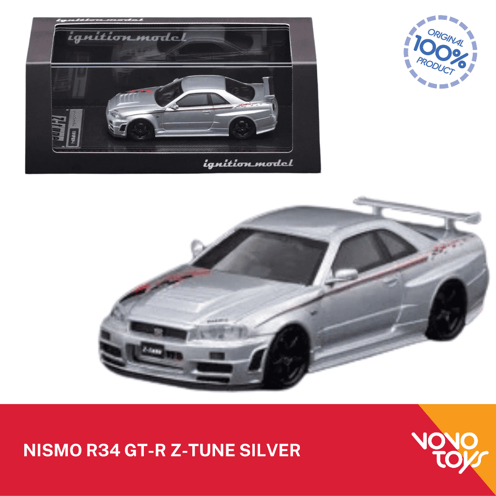 Ignition 1/64 Nismo R34 GT-R Z-Tune Silver - IG3840