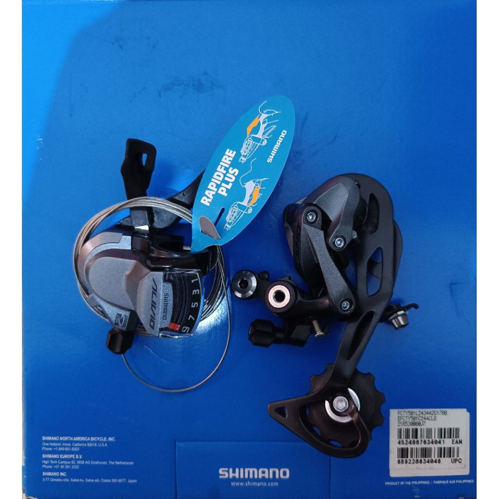 Mini Groupset 9 Speed Shimano Alivio M4000 Rapidfire plus Single Speed