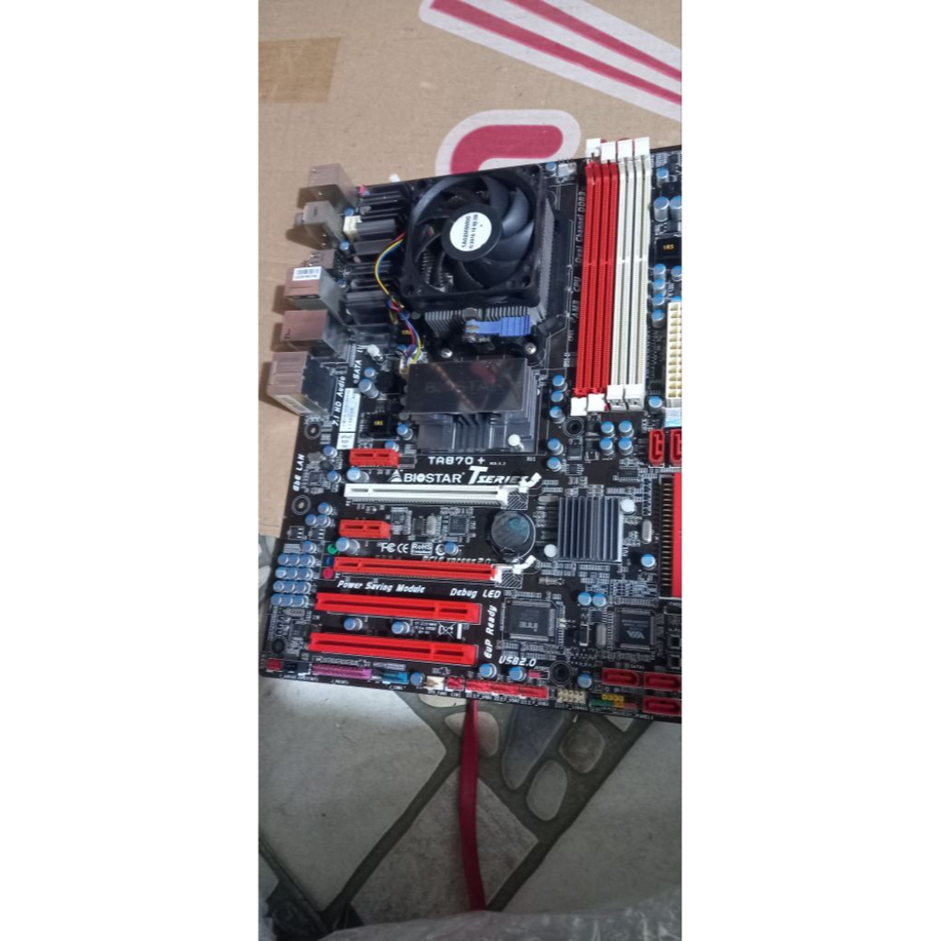 MOBO AM3 DAN PROCESSOR AMD PHENOM II  x6 6CORE BARANG OK.