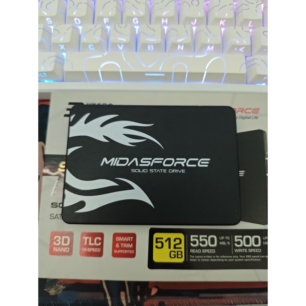 SSD Sata 512GB Midasforce Bekas Segel