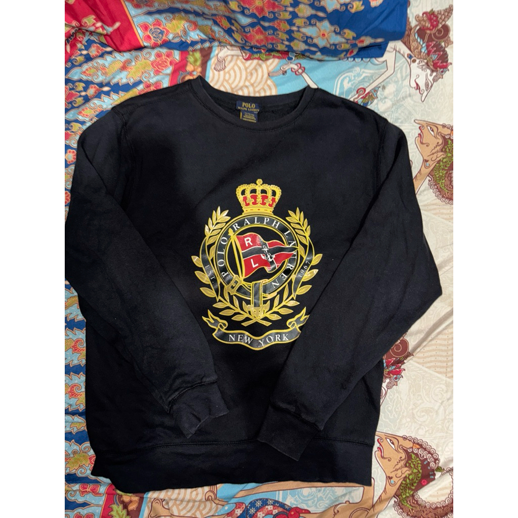 Crewneck Ralp* lauren Black