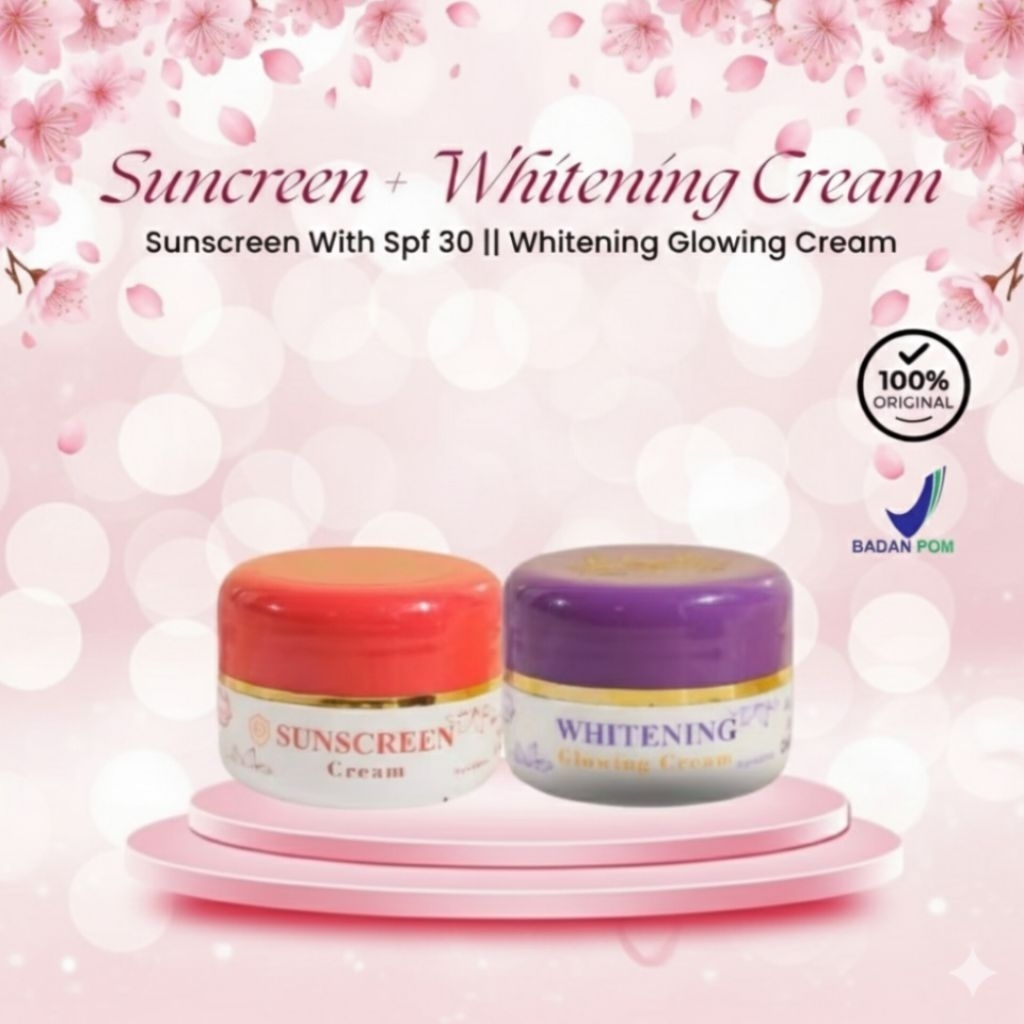 WHITENING CREAM RCB GLOW + SUNSCREEN RCB GLOW