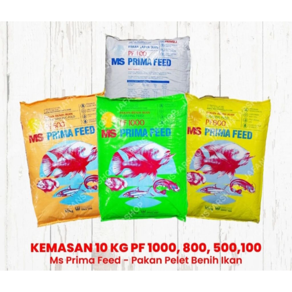 Pelet Ikan PF 500 Kemasan 10kg pakan Benih ikan Pf 500 10kg