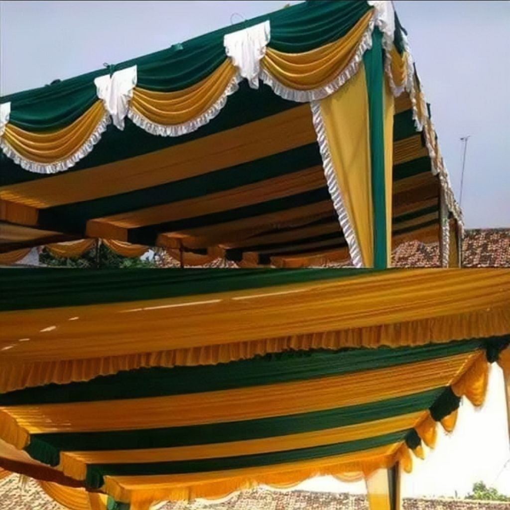 Plafon Tenda Sisir / Plafon Garis / Plafon Tenda Serut / Plafon Tenda Dekorasi