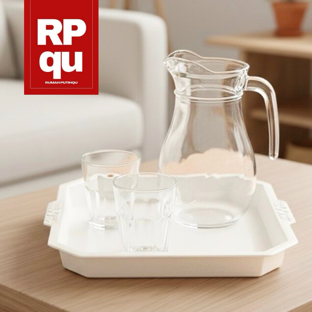 Nampan / Baki Plastik Warna Putih - RPQU