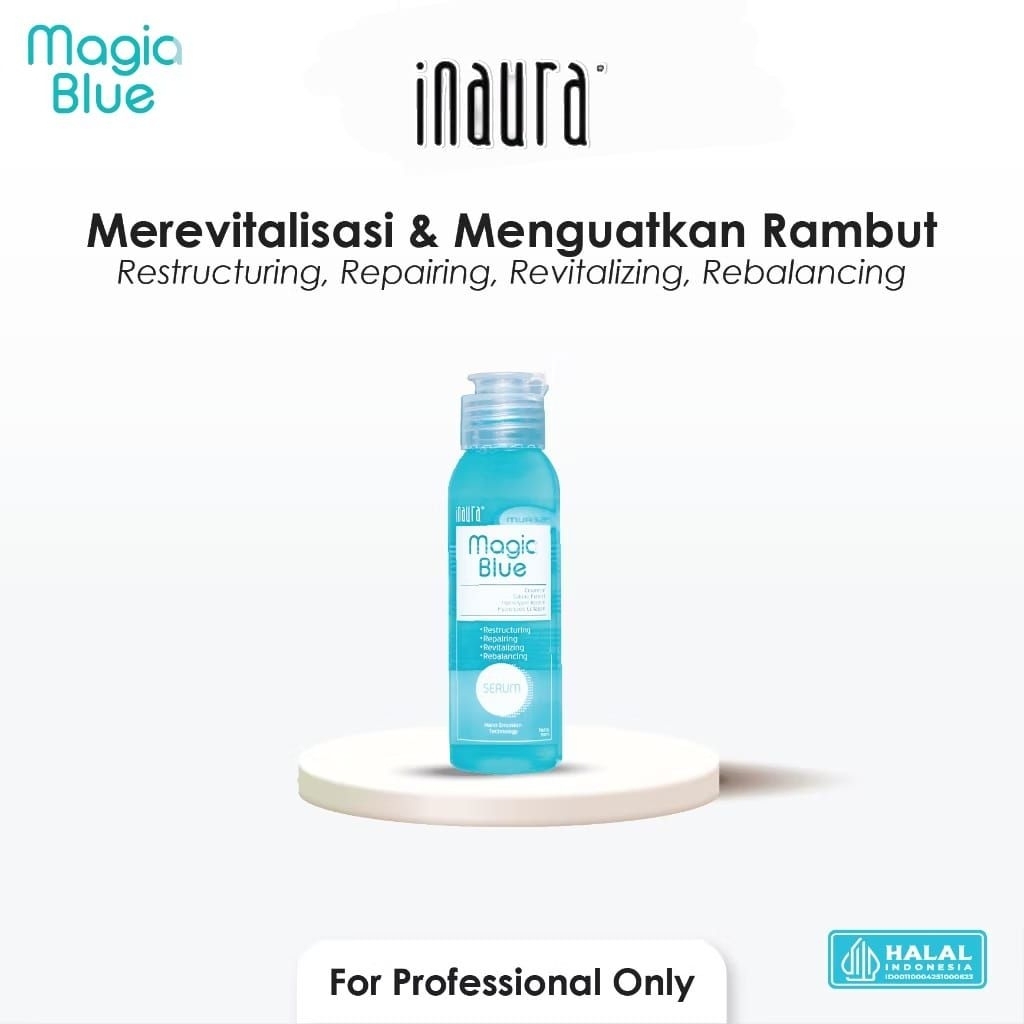 INAURA Magia Blue Serum 90mL | Serum Rambut Magic Blue