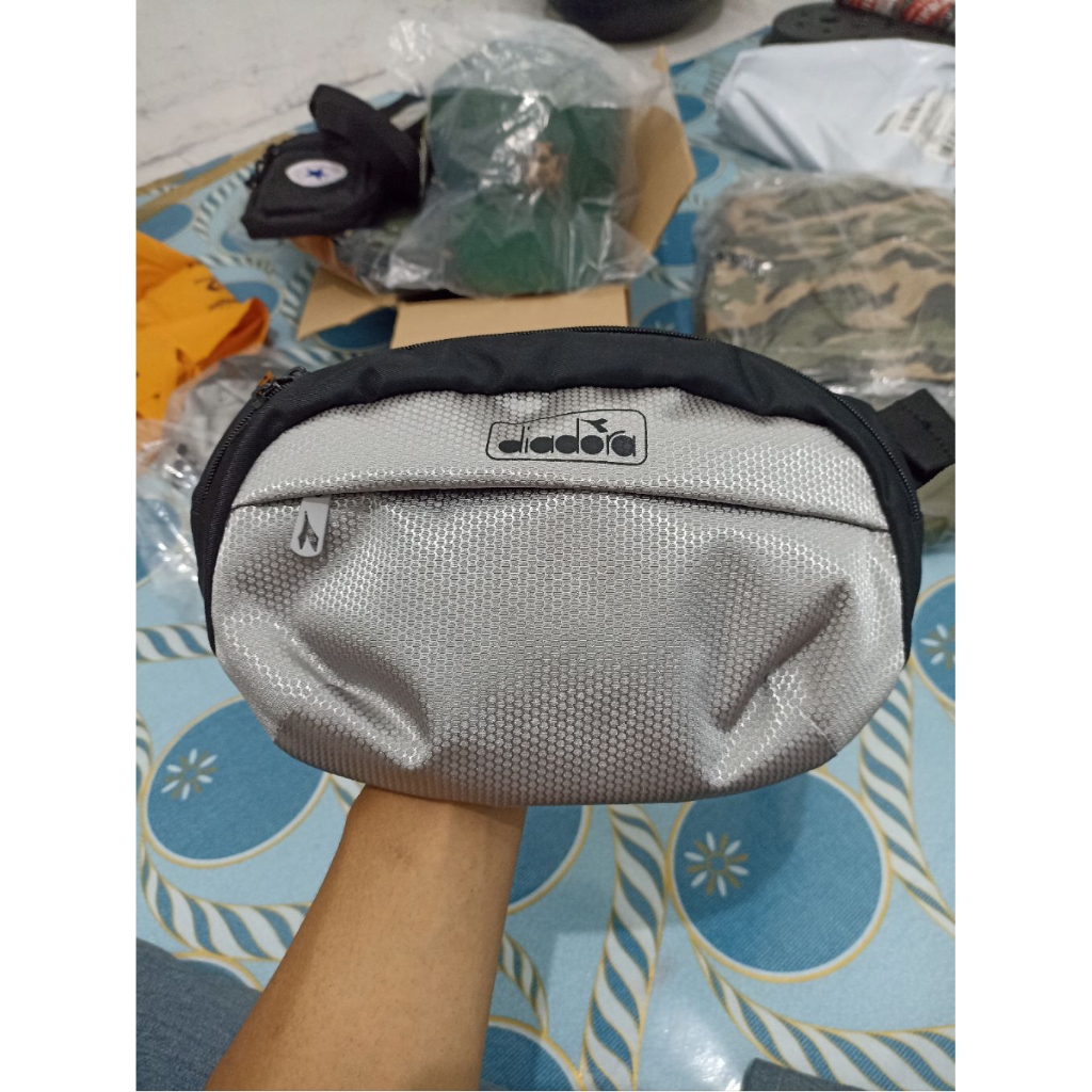 Tas Diadora Nerone Waistbag - Grey (New Original)