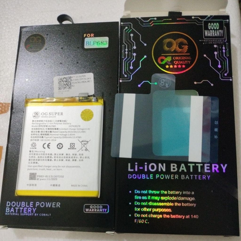 BATRE BATERAI realme 2 pro/realme2pro/ oppo f9 pro/BLP683 dable power/dable ic og