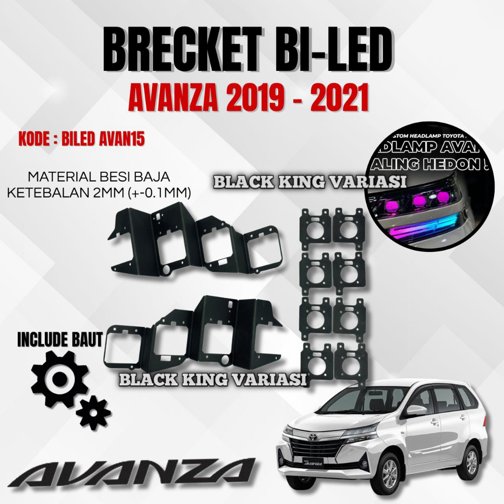 Breket Biled Avanza 1.5inch Bracket Retrofit Avanza Xenia 2019-2021 Bracket Lampu Biled Matrix Mobil