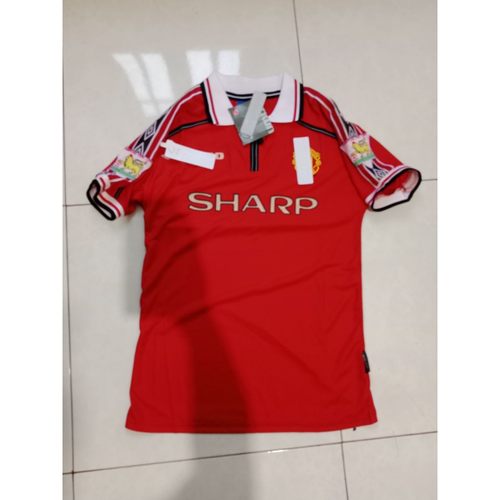 jersey manchester United retro full patch