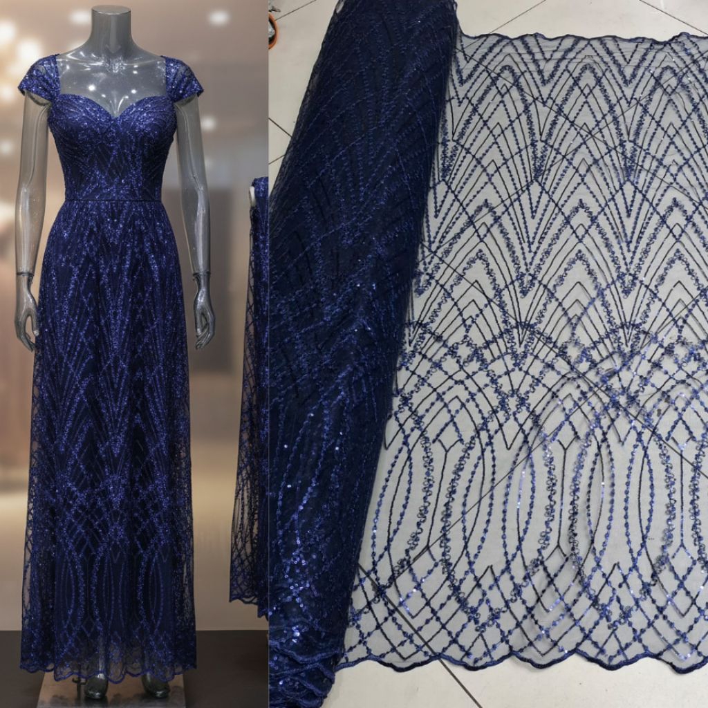 Kain tile payet spaingle elishab korea / Kain tile payet spaingle mewah