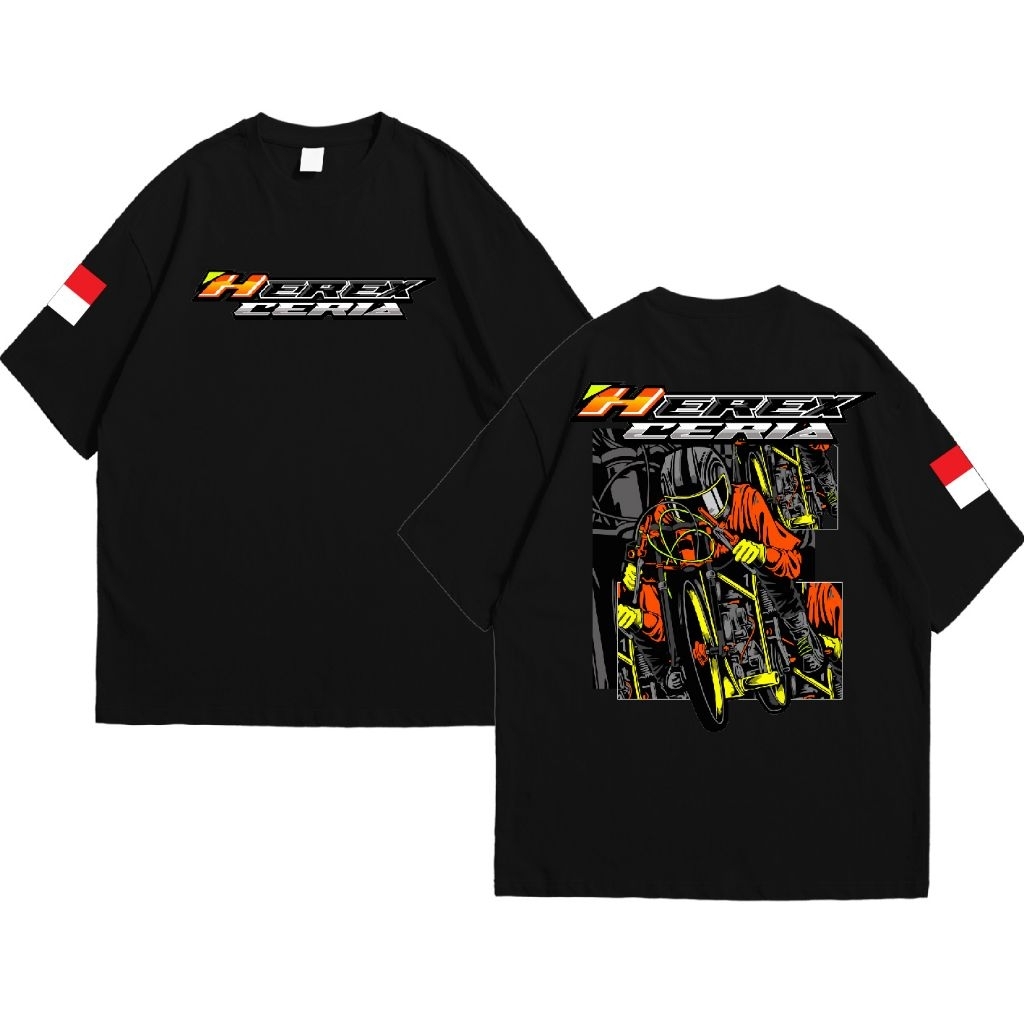 KAOS LENGAN PENDEK TULISAN HEREX CERIA
