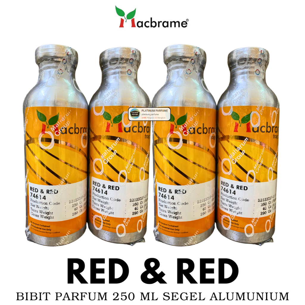 Bibit Parfum RED & RED ( 250 ML SEGEL Alumunium ) MACBRAME