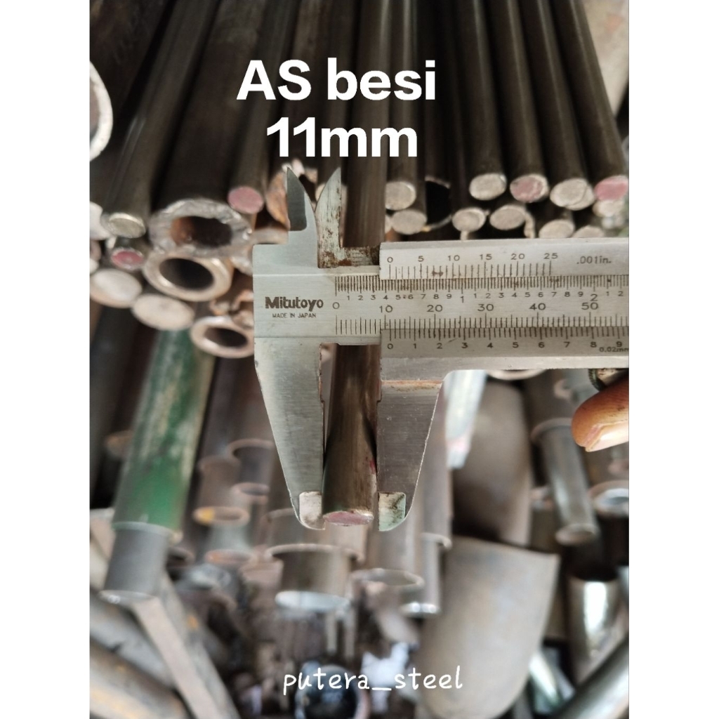 As besi 11mm ukuran 10-150cm