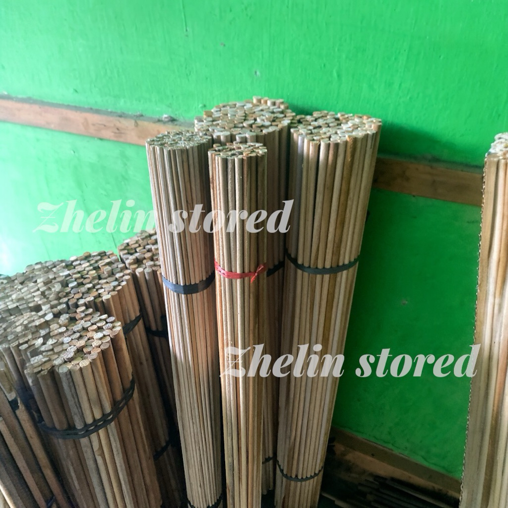 dowel kayu jati pajang 100 cm