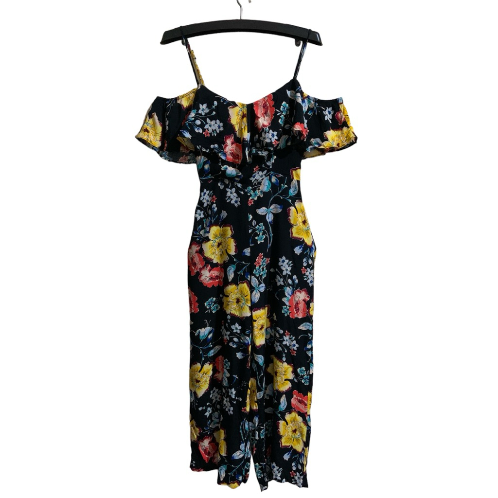 BERSHKA FLORAL JUMPSUIT